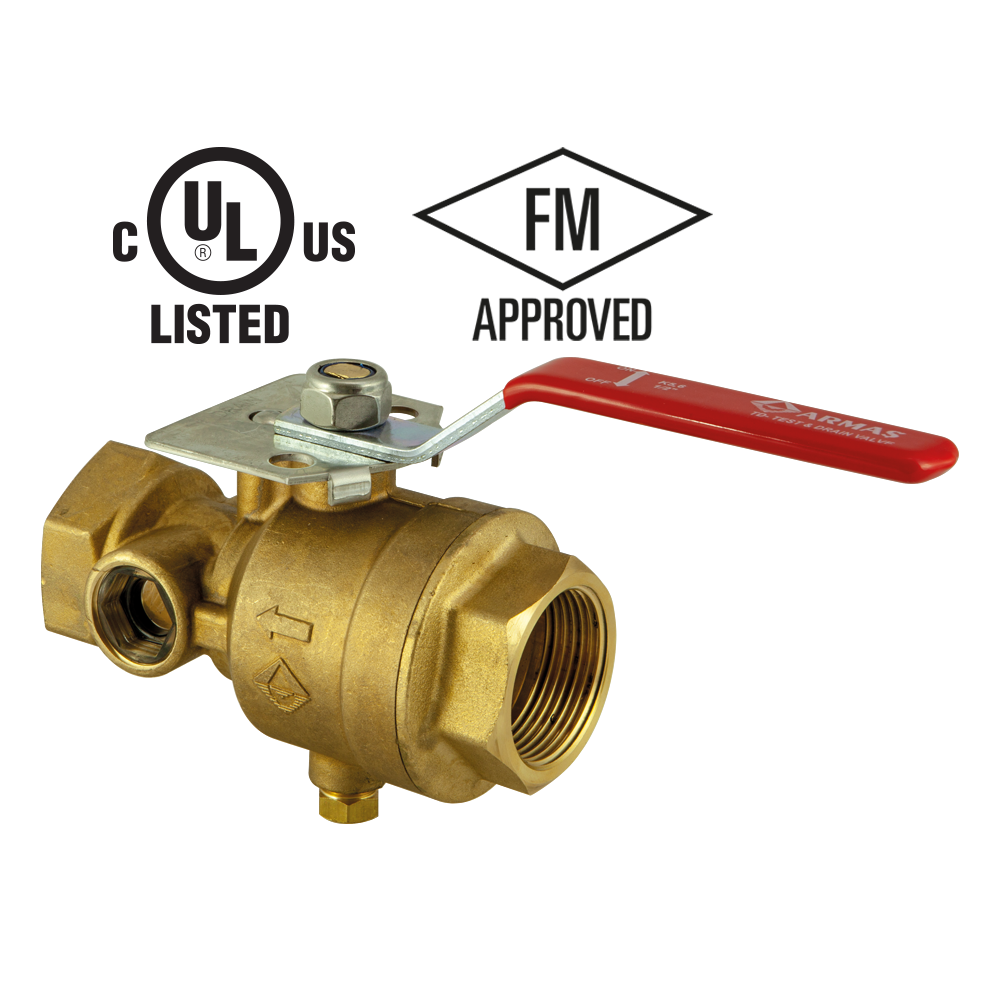 ARMAŞ TEST VE DRENAJ VANASI-UL/FM ONAYLI DN32 1-1/4''