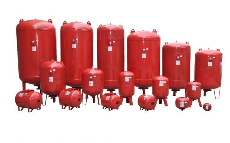 1000 Lt Kapalı Genleşme Tankı Ayaklı PN 10 Manometreli