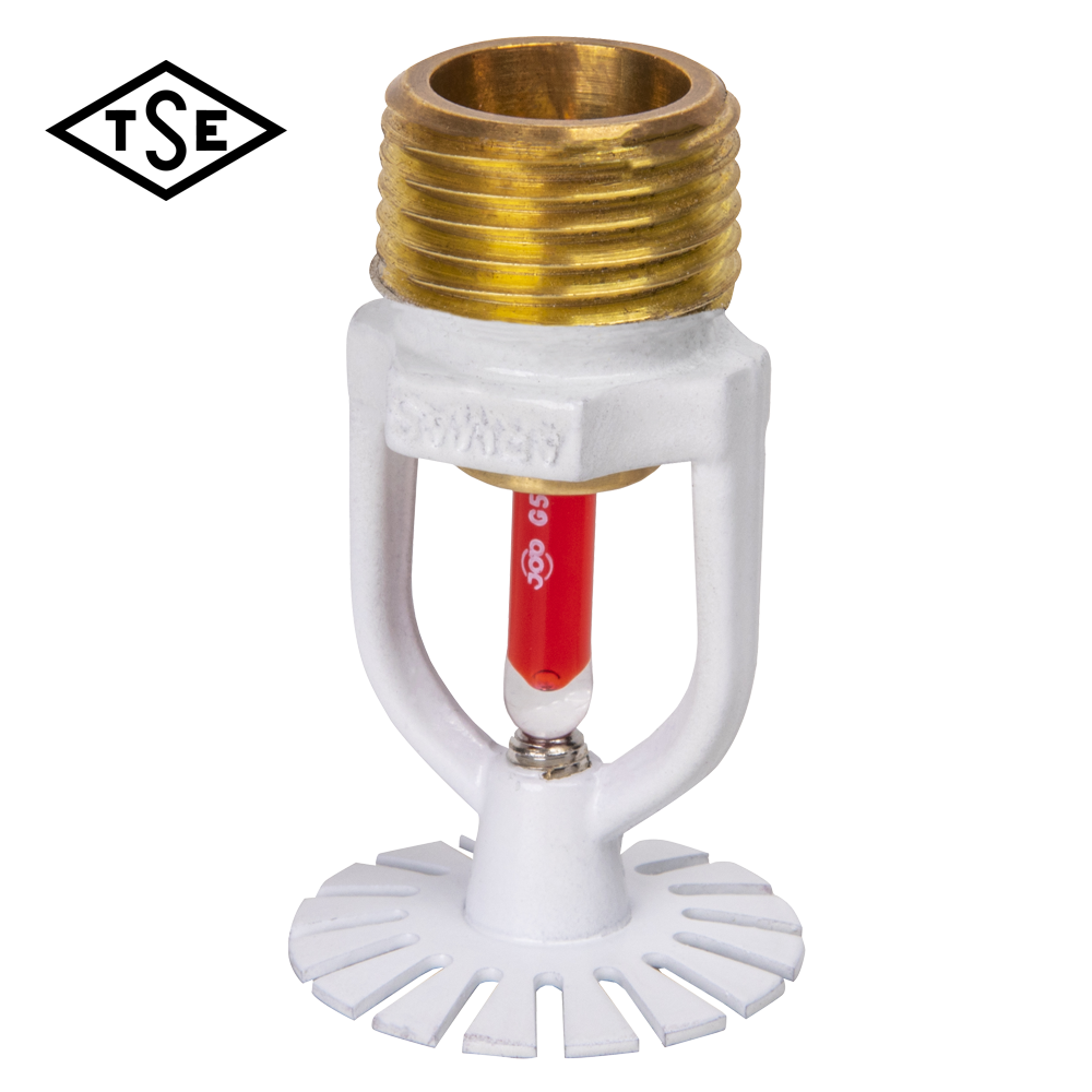 Pendent Sarkık Sprinkler - Hızlı Tepkimeli Beyaz 141 ℃