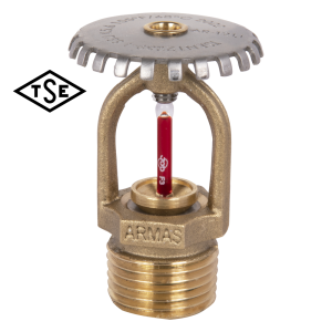 Upright Sprinkler - Hızlı Tepkimeli Pirinç 141 ℃ ½”