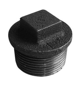 Siyah Tapa Dış Vidalı 11/2''