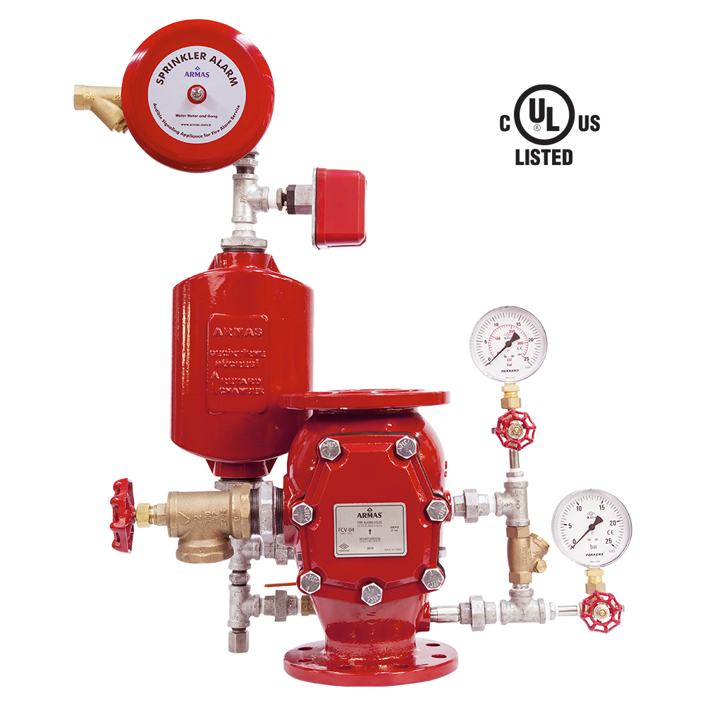 ARMAŞ ISLAK ALARM VANASI-UL ONAYLI Ø200-8''