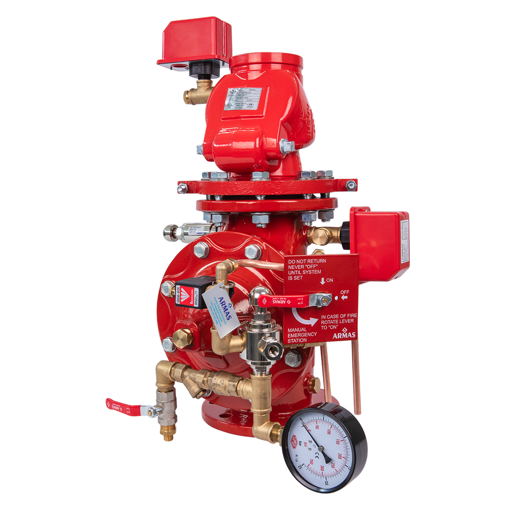Pre-Action Vana Ø80-3'' Çift Kilitlemeli Elektrik Aktivasyon