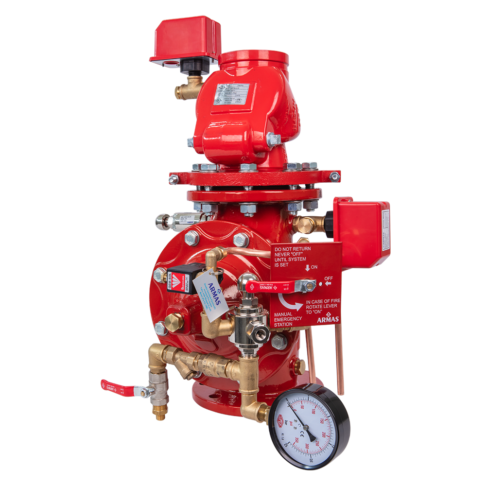 Pre-Action Vana Çift Kilitlemeli Elektrik Aktivasyon Ø125-5''