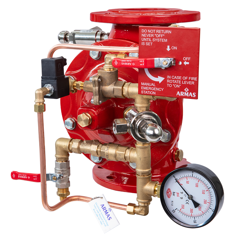  Deluge Vana Elektrik Aktivasyonlu Manuel Reset EL-MR Ø200-8''