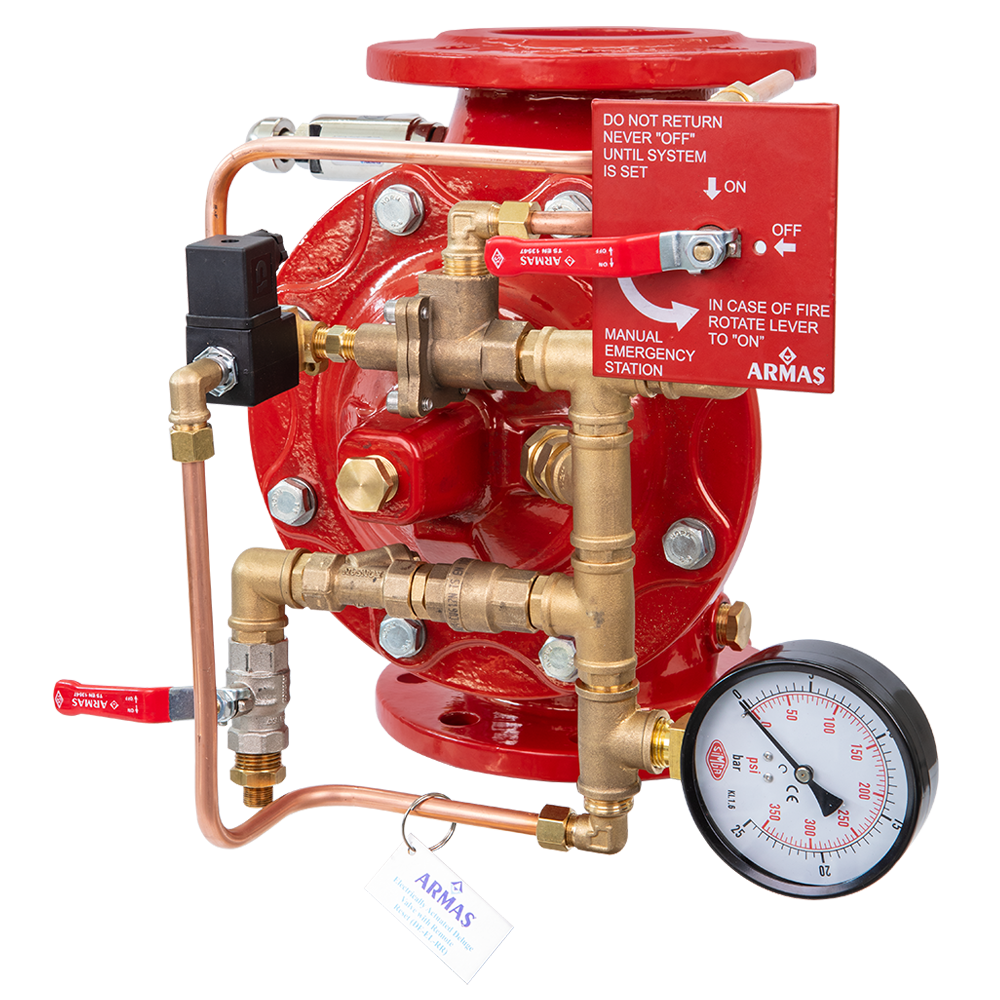  Deluge Vana Ø100-4'' Elektrik Aktivasyon Manuel Reset EL-RR Ø100-4''