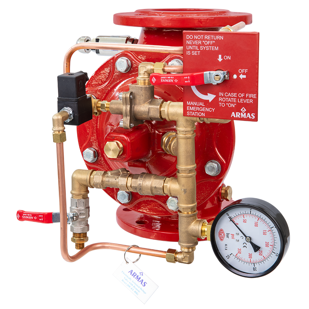  Deluge Vana Ø200-8'' Elektrik Aktivasyonlu Manuel Reset EL-RR