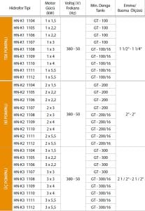 ALF Energy HN-K2 1107 serisi Çift Pompalı Yangın Hidraforu