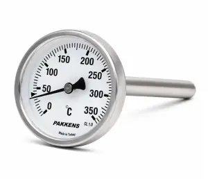 Termometre Arkadan Bağlantılı Ø63 10 cm 0-120°