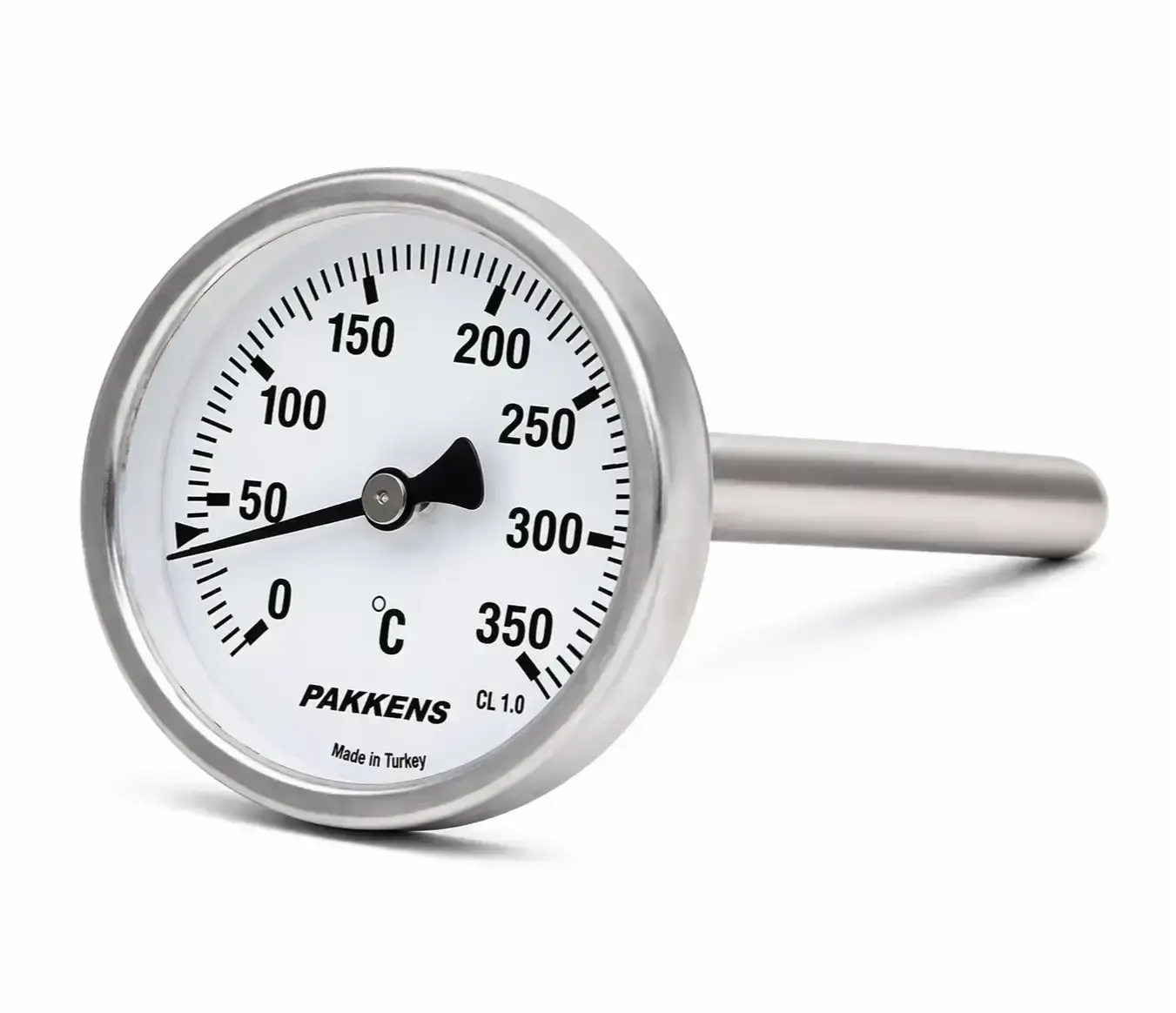 Termometre Arkadan Bağlantılı Ø100 15 cm 0-120°