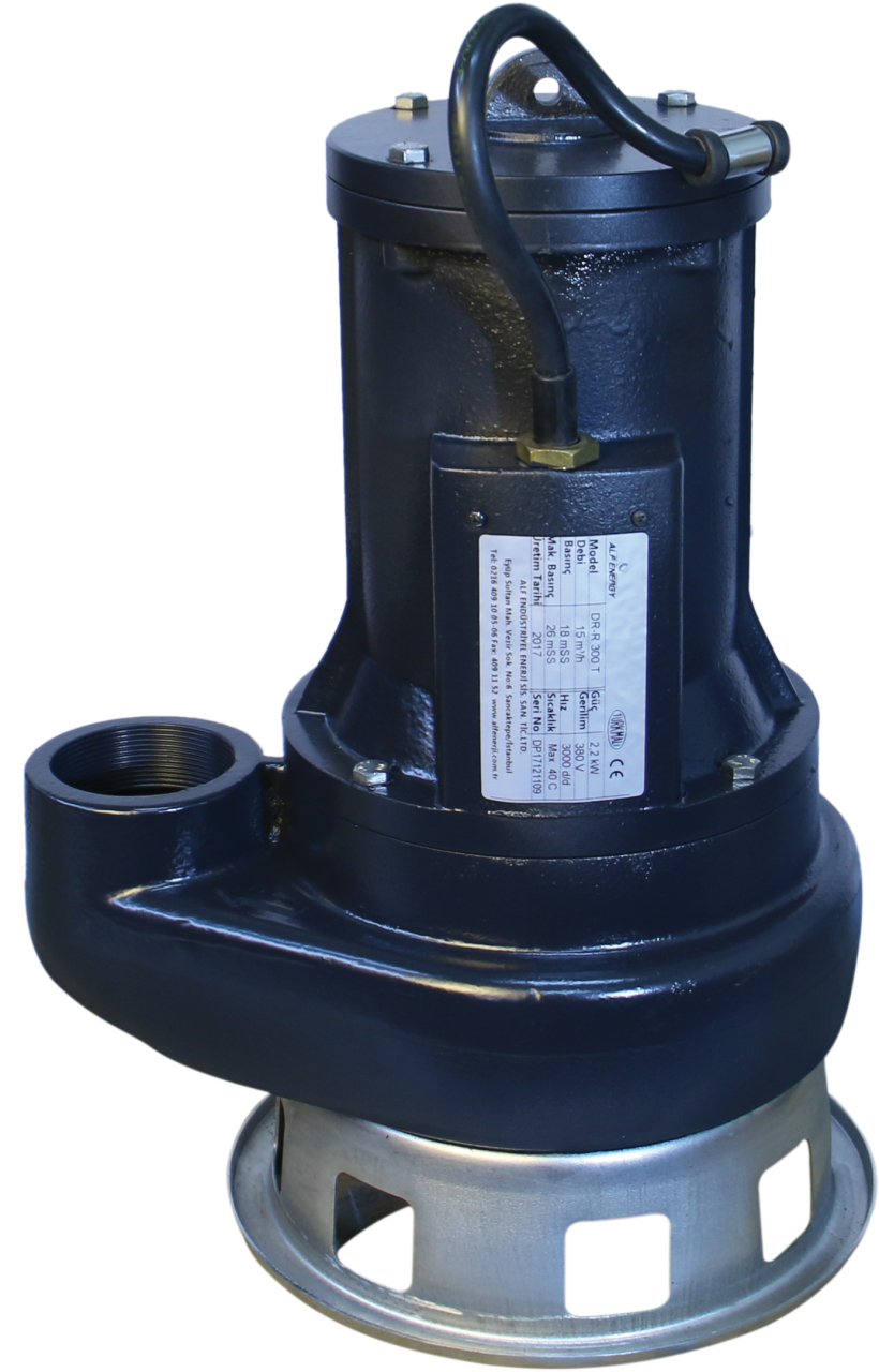 DR-FG 550 T Parçalayıcı Bıçaklı Döküm Atıksu Dalgıç Pompa